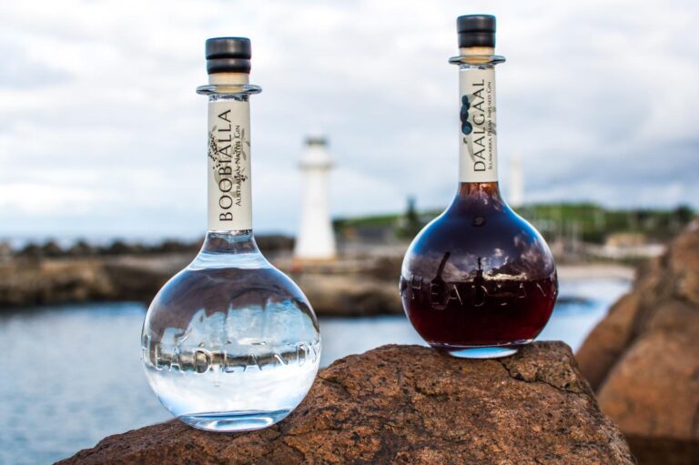 the fold illawarra headlands distilling company bottles of gin 768x511