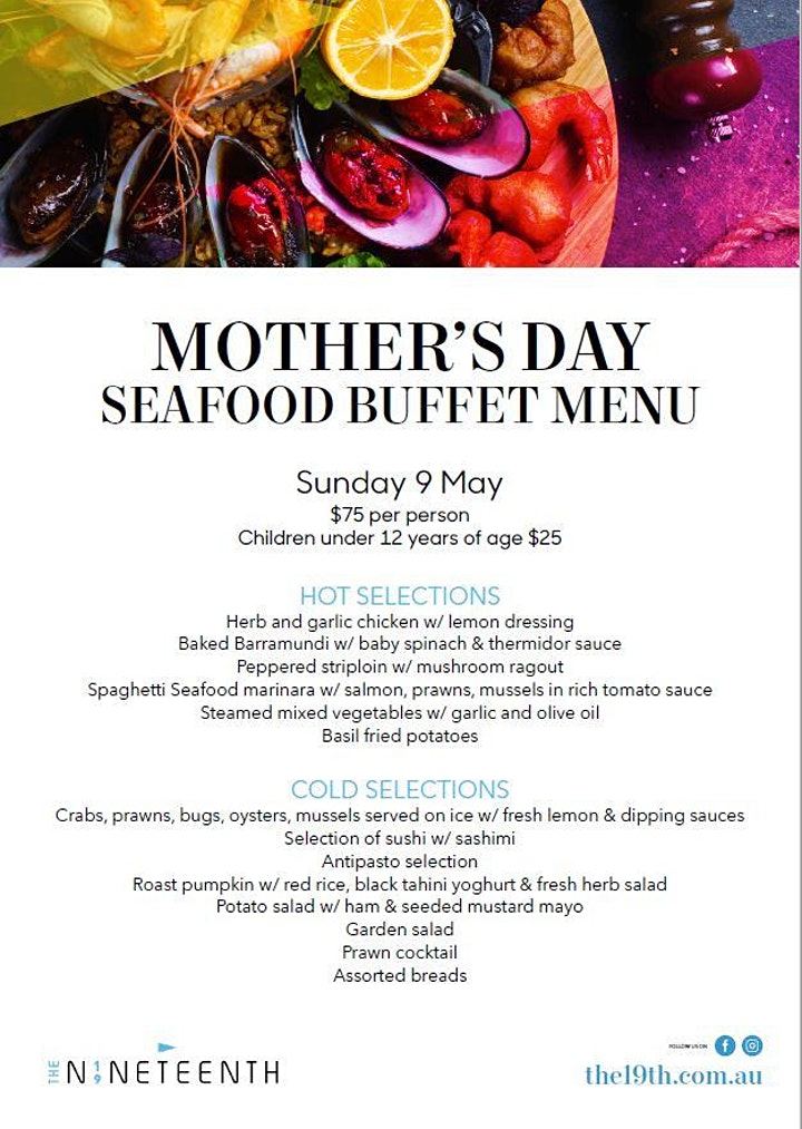 Mother's Day Seafood Lunch