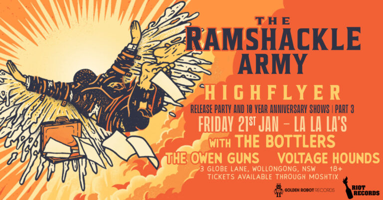 the fold illawarra the ramshackle army highflyer launch wollongong w the bottlers the owen guns voltage hounds 768x402